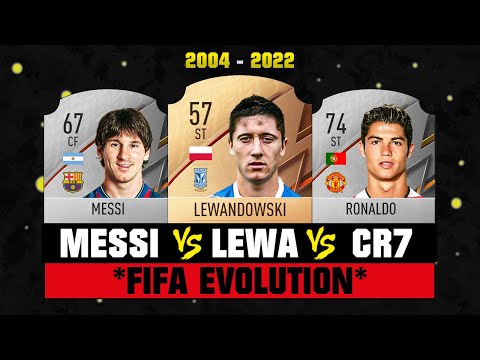 Ronaldo VS Messi VS Lewandowski FIFA EVOLUTION! 😢💔 FIFA 04 - FIFA 22