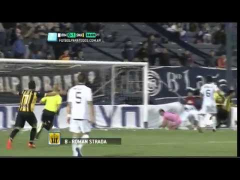 Gol de Strada. Independiente RM 0 - Santamarina 1. Fecha 16. Torneo Primera B Nacional 2014. FPT