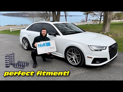 Lowering My Audi S4 With H&R Sport Lowering Springs!