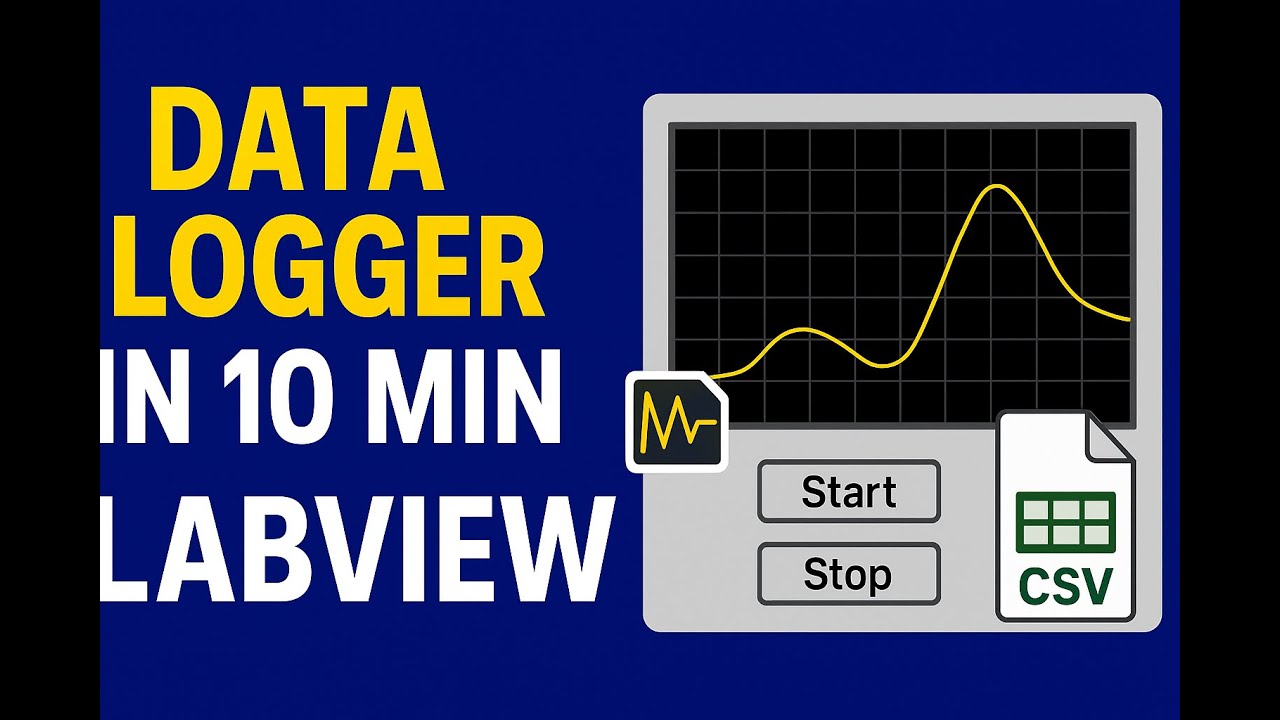 LabVIEW Data Logger in 10 Minutes | Complete Step-by-Step Tutorial