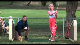 Charlize Theron golf lesson movies I was an extra in