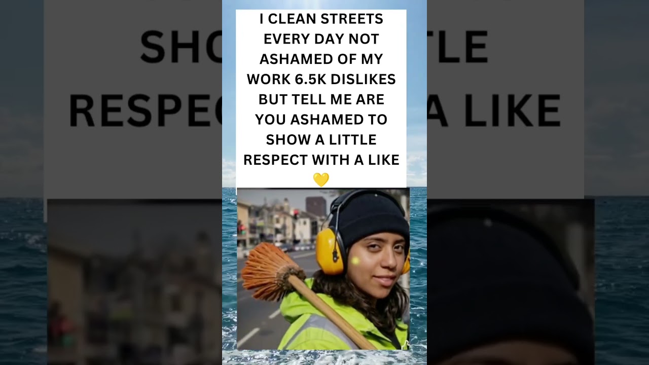 Proud Street Cleaner Asking for Respect ❤️