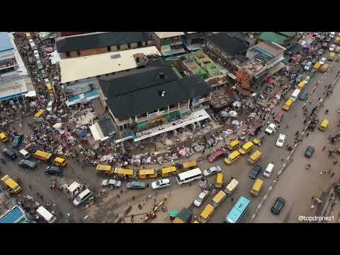 A Beautiful aerial view of Oshodi, Lagos: