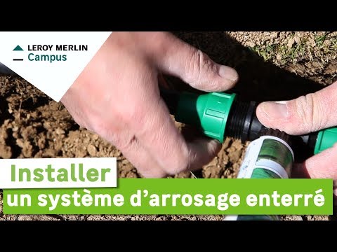 comment poser un systeme d'irrigation