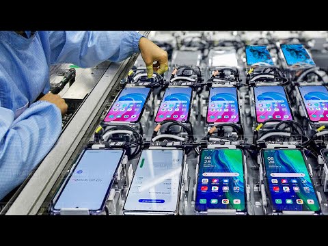 Inside Oppo Futuristic Factory Building Massive Amount of Smartphones - Production Line