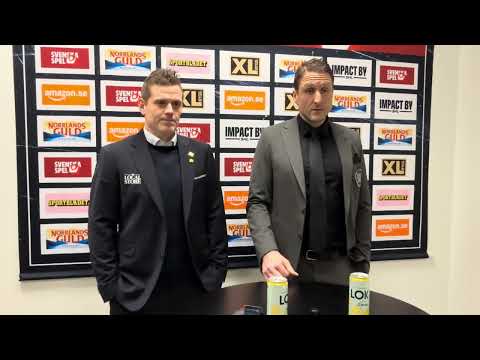 Presskonferens Skellefteå AIK - Malmö Redhawks den 15 januari 2025.