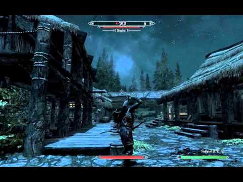 The Elder Scrolls V: Skyrim - Drachenangriff über Flusswald