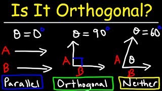 Are The Two Vectors Parallel, Orthogonal, or Neither