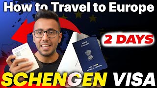 How I Got Schengen VISA in 2 Days! Indian Passport Holder🇮🇳