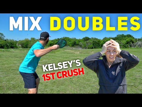 MIX DOUBLES CHALLENGE WITH MY WIFE (Kelsey Throws Over 250 Feet)