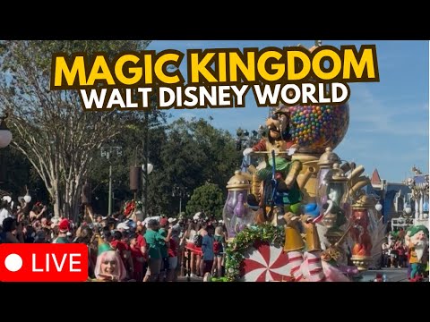 🔴 LIVE: Magic Kingdom | Mickey’s Once Upon a Christmastime Parade | Walt Disney World 12.29.2025