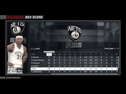 Nba2k17 MyGM Nets Y2 Justin Jackson A Star Ep.9