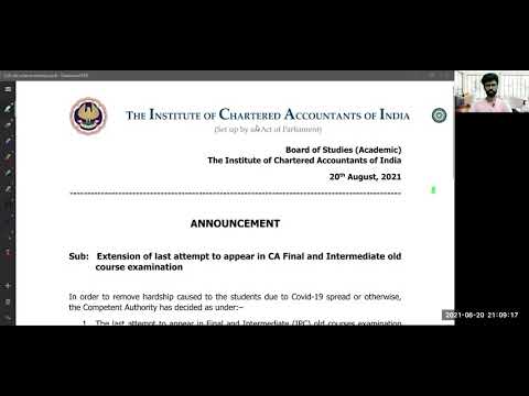 ICAI IMPORTANT ANNOUNCEMENT for Old Syllabus Students ! CA FINAL-IPCC