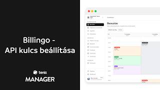 Billingo - API kulcs beállítása