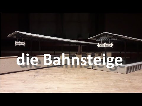 Auwiesen Modell - Bahnsteige