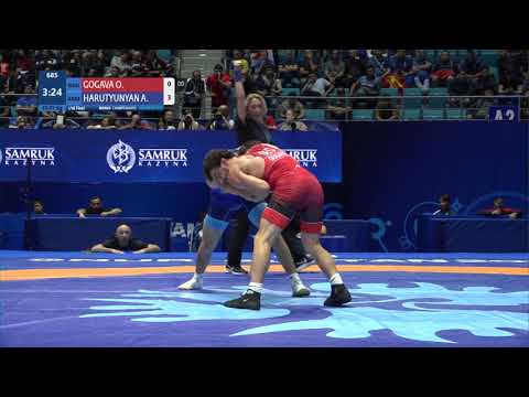 1/16 FS - 57 kg: O. GOGAVA (GEO) v. A. HARUTYUNYAN (ARM)