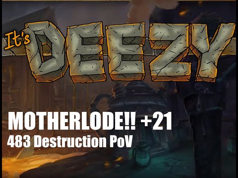 +21 MOTHERLODE!! Destruction Warlock PoV Mythic+ Fortified/Bursting/Volcanic/Awakened