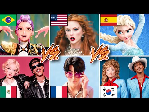 Songs Golden, Soda Pop, APT, The Fate of Ophelia & many more in Different Languages ~ Guess The Song