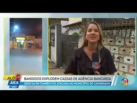 Novo Cangaço: Bandidos explodem agência bancária em Cafarnaum e atacam sede da polícia militar