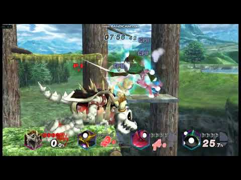 SUPER SMASH REX - Giga Dry Bowser vs Red Alloy, Yellow Alloy & Green Alooy