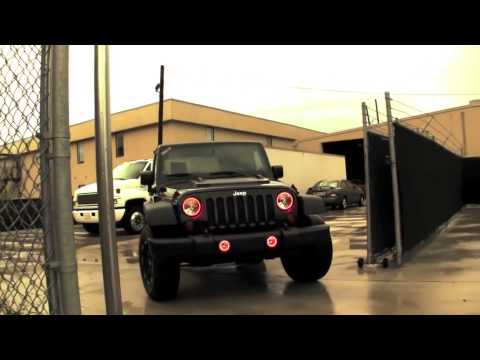Jeep Wrangler (2007-2014) Red Halo Headlights by ORACLE