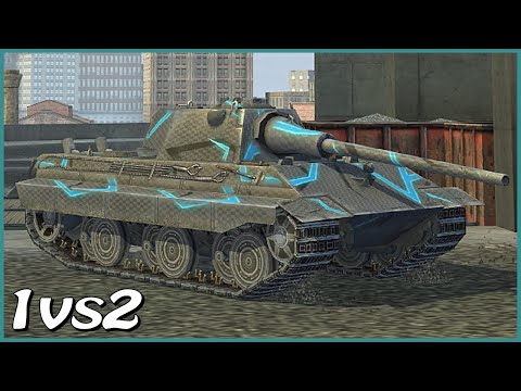 WOT Blitz 1v2 / E 50 M / 4 frags / 7.6k dmg