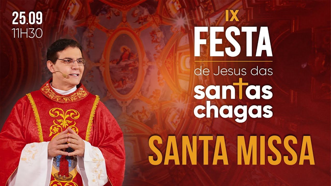 SANTA MISSA | FESTA DE JESUS DAS SANTAS CHAGAS 2024 | @PadreManzottiOficial