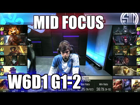 TSM vs Cloud 9 - Mid Focus (Bjergsen vs Jensen) | Game 2 S6 NA LCS Summer 2016 W6D1 | TSM vs C9 G2