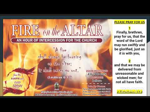FIRE ON THE ALTAR - MAY 31ST, 2024