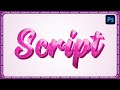 Text Effect Script Text Effect In Photoshop