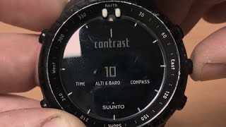 SUUNTO CORE - all black watch FAQs, how to adjust the contrast and more. #Suunto #core #allblack