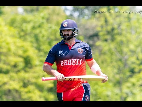 CLNJ 2019: Abdullah Syed batting against Freedom Cricket Club