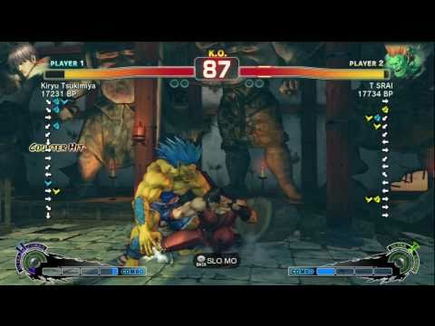 T SRAI [Blanka] vs Kiryu Tsukimiya [Guy] SSF4 Japanese Online Ranked Matches - TRUE-HD