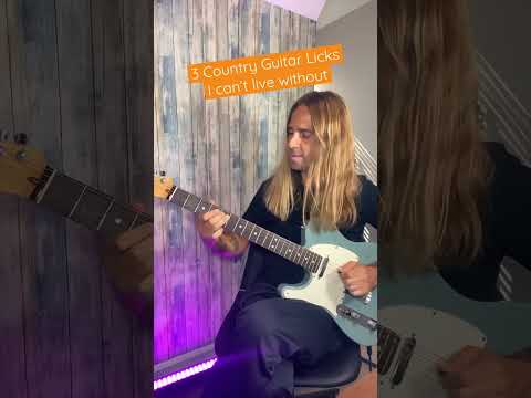 3 Country Guitar Licks #guitar #countrymusic #guitarlesson