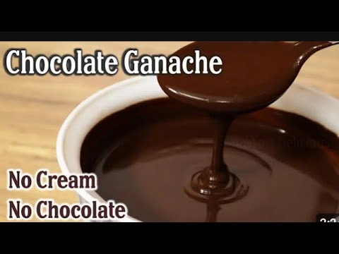 Chocolate Ganache Recipe ||by Cooking With Nosheen |No Chocolate No Cream ||