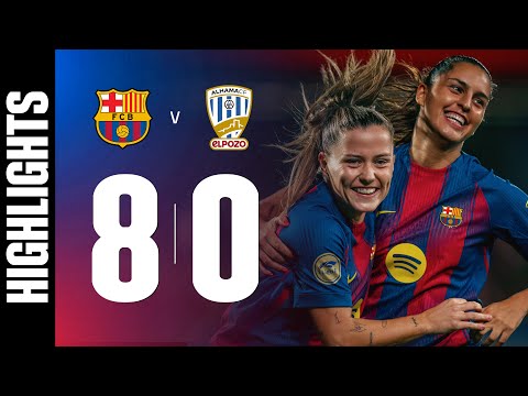 LIGA F | FC BARCELONA 8 vs 0 ALHAMA CF 🔵🔴