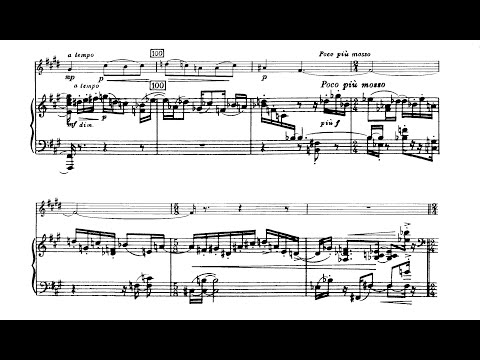Elliott Carter - Pastoral for English Horn and Piano (1940) [Score-Video]