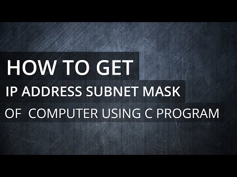 C Programming Exercise Program to Get IP Address Subnet Mask Default Gateway