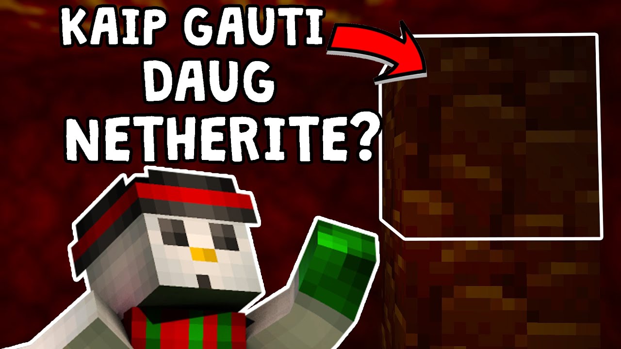 GREIČIAUSIAS Būdas Gauti NETHERITE! [Nuotykių žemė #09]