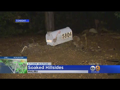 Malibu Residents Keeping An Eye On Rain-Soaked Hillsides