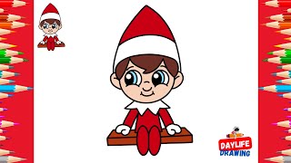 How to Draw Elf on the Shelf | Easy Step-by-Step Tutorial