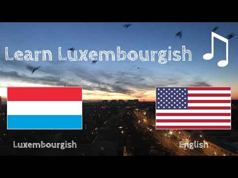 Learn before Sleeping - Luxembourgish (native speaker)  - with music