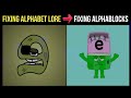 ALPHABET LORE A Z ALPHABLOCKS FIXING BANDS COMPARISON VS FIXING LETTERS