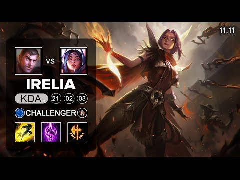 Irelia Top vs Jayce - EUW Challenger Patch 11.11
