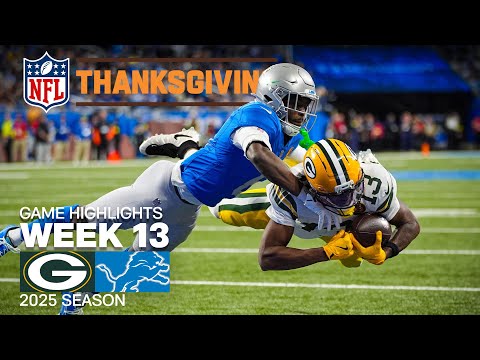 Green Bay Packers vs. Detroit Lions Game Highlights | NFL 2025 Season Week 13