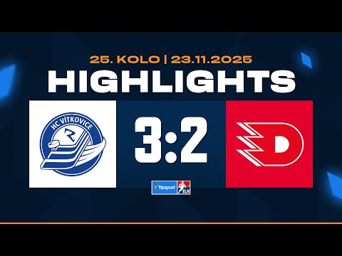 Highlights | HC Vítkovice Ridera vs. HC Dynamo Pardubice 3:2 | 23.11.2025