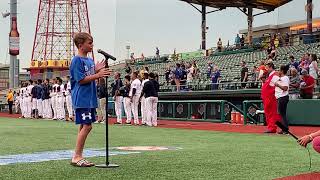 Finn Evans sings national anthem at Cyclones Game