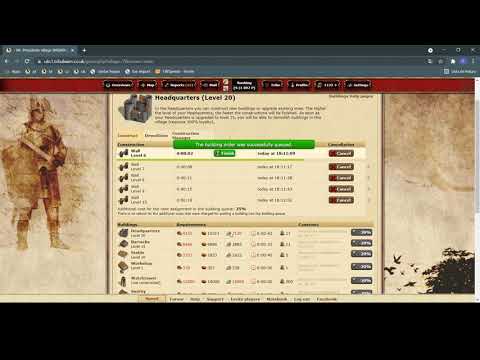 Tribalwars playing a random uk speed round