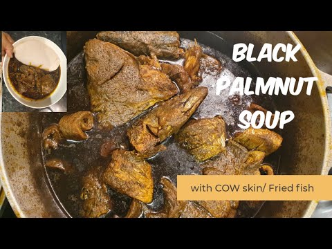 How to make Black Palmnut Soup  #palmnutsoup #spices #natrecipe