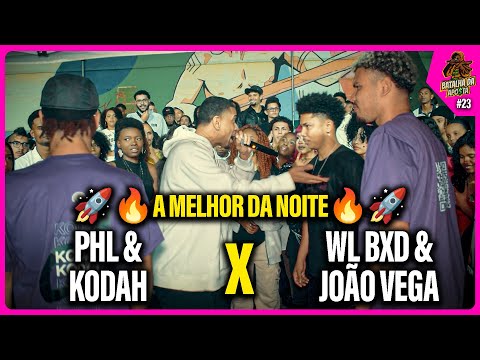 (A MELHOR DA NOITE!🔥🚀) WL BXD & JOÃO VEGA X KODAH E PHL - GRANDE FINAL | BATALHA DA APOSTA #23🤑|